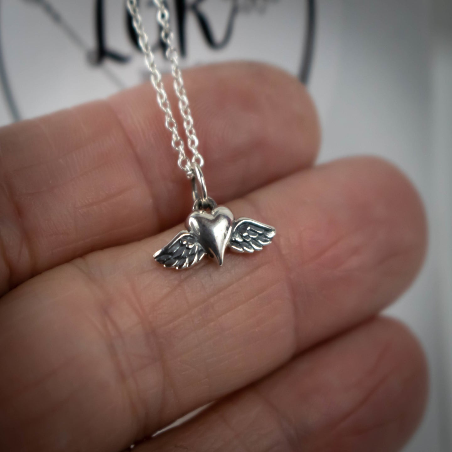 Heart With Wings Necklace-Womens-LittleGreenRoomJewelry-LittleGreenRoomJewelry